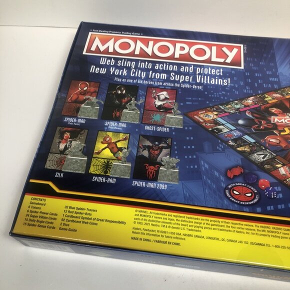 Monopoly: Marvel Spider-Man New (2021) - Hasbro - Picture 4 of 6